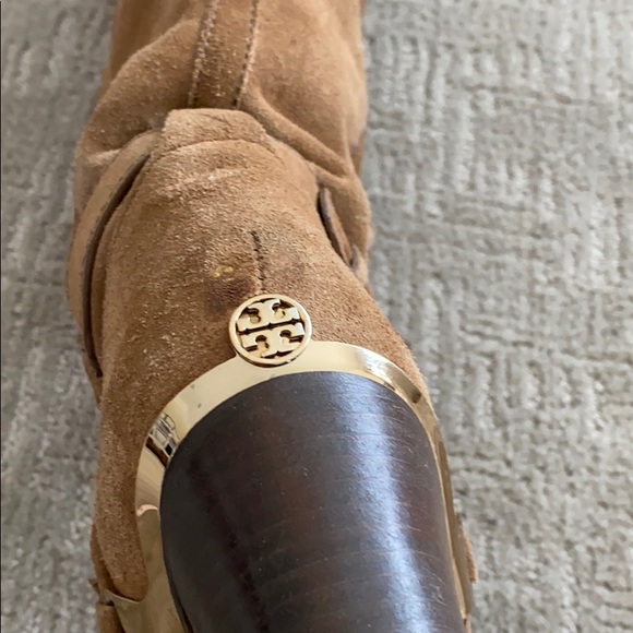 Tory Burch Suede Brown riding boots-size 10 - Picture 5 of 5